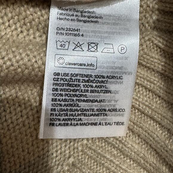 H&M Divided Sweater Womens Medium Cropped Full Zip Minimalist Streetwear Preppy - Picture 7 of 8